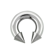 Circular Barbell filet intérieur argent avec deux...