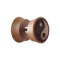 Fake plug made of Sawo wood with Yin Yang
