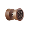 Fake plug made of Sawo wood with cross