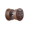 Fake plug made of Sawo wood with owl