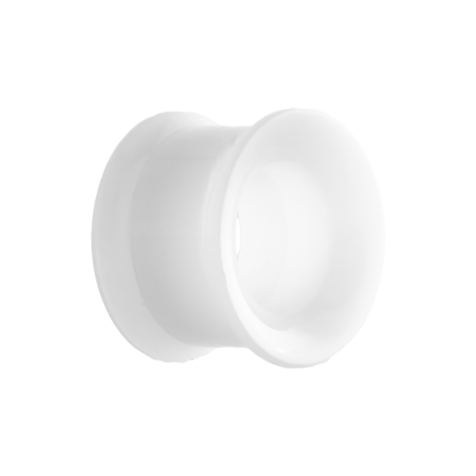 Flared Tunnel weiss mit Schraubgewinde
