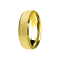 Gold-plated ring, polished and speckled in the center