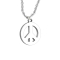 Chain silver Pendant Peace silver