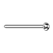 Bend nose stud silver with dome