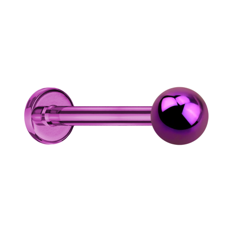 Micro labret violet with ball
