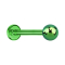 Micro labret green with ball