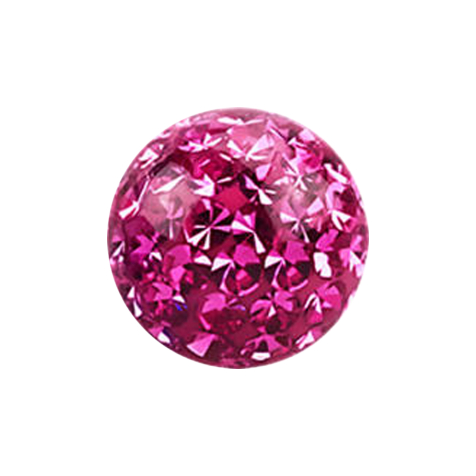 Boule de cristal rose Couche de protection époxy