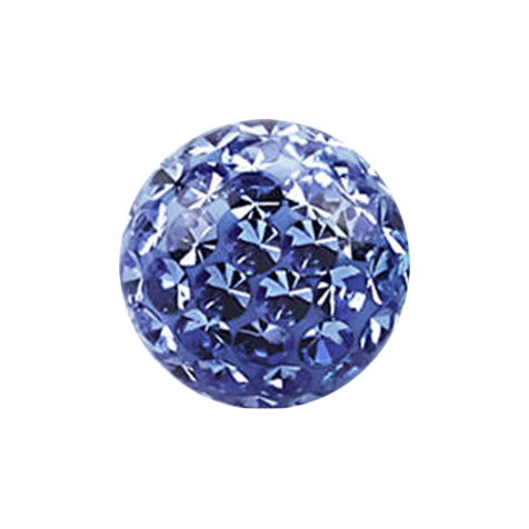 Boule de cristal bleu clair Couche de protection époxy