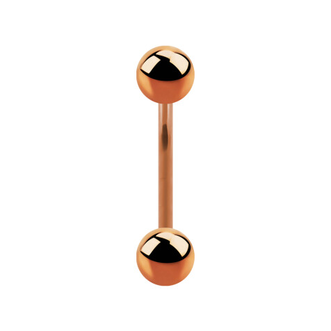 Micro banana rose gold with two balls