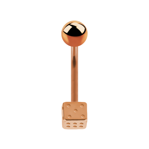 Banana rose gold with ball and cube