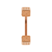 Micro banana rose gold with two cubes
