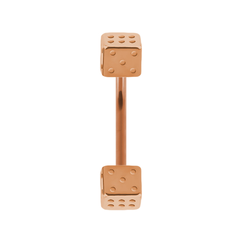 Micro banana rose gold with two cubes