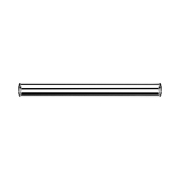 Micro barbell rod silver with 0.8 mm internal thread