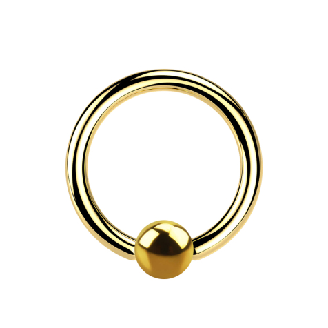 Micro Ball Closure Ring gold-plated
