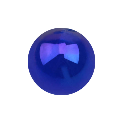 Boule revêtue de métal bleu foncé
