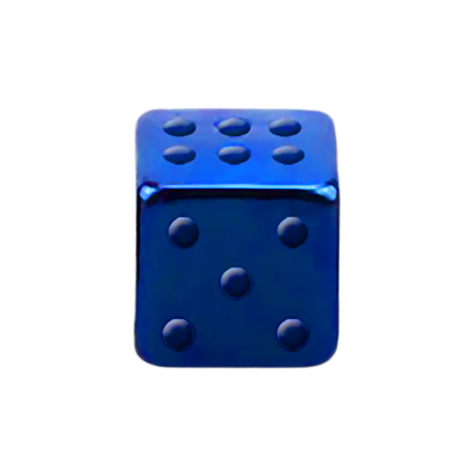 Cube bleu foncé