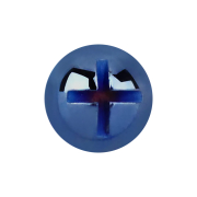 Dermal Anchor Kreuzschlitzkopf dunkelblau
