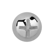 Dermal Anchor cross slit head silver