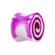 Flared plug with swivel pink
