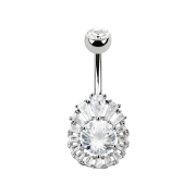 Banana silver princess con grande cristallo