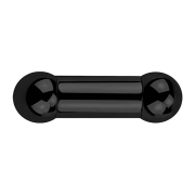 Barbell femelle noir avec deux billes