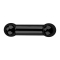 Barbell internal thread black with two balls