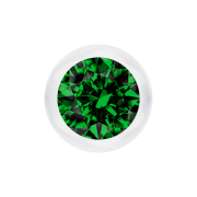 Micro sfera trasparente con verde cristallo