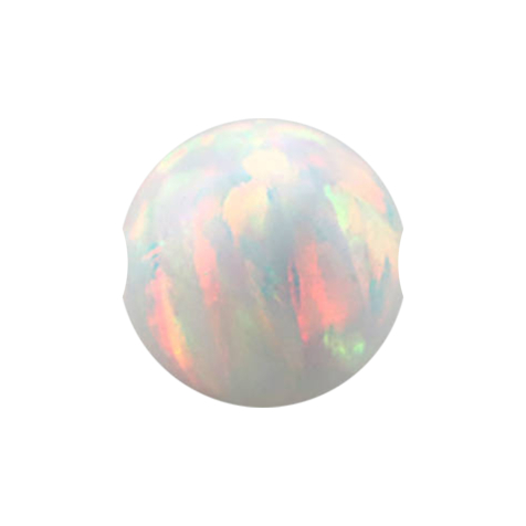 Ball Closure Boule opale blanche