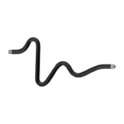 Barbell-Stab schwarz Herzschlag