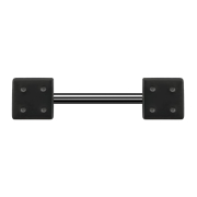 Micro Barbell noir avec cube