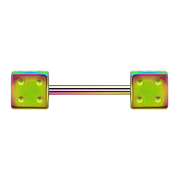 Micro Barbell coloré avec cube