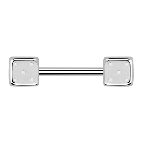 Barbell silver con cubo