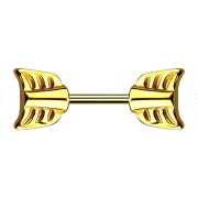 Micro bilanciere placcato oro con freccia