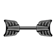 Micro bilanciere nero con freccia