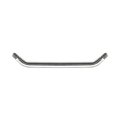 Surface Barbell-Stab 45° silber