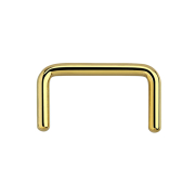 Septum ring U gold-plated