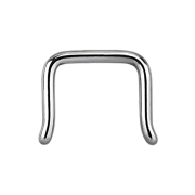 Anello per setto U angolato argento