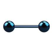 Micro barbell dark blue with two balls