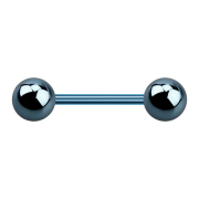 Micro barbell light blue with two balls