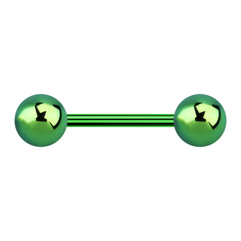 Micro Barbell vert avec deux boules