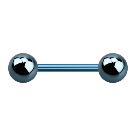 Barbell light blue with two balls
