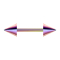 Micro Barbell colored with two cones