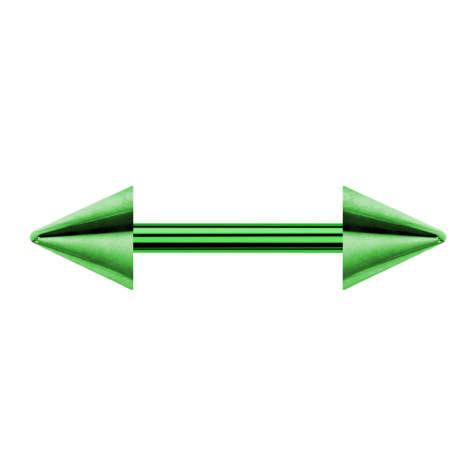 Barbell green with two cones