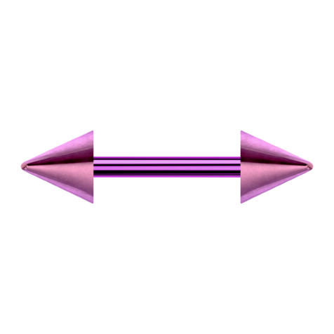 Barbell violett mit zwei Cones