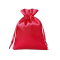 Sac en satin rouge