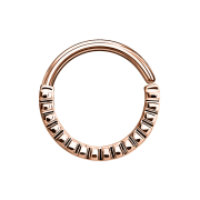 Septum Ring gerillt rosegold