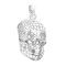 Pendentif argent tête de mort filet
