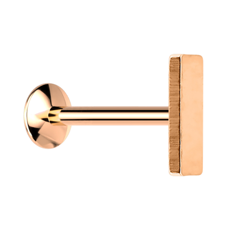 Micro UFO Labret femelle or rose avec barres