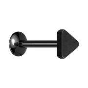 Micro UFO Labret femelle noir avec triangle