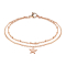Rose gold chain with star